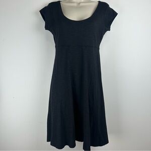 Toad&Co Cap Sleeve Organic Cotton Midi Dress sz XS Gorpcore Office Casual